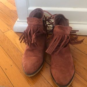 Mimi ankle suede boots.  Worn few times!